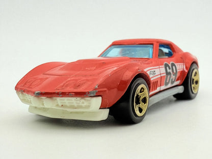 '69 Copo Corvette Hot Wheels Czerwony 1:64 – zdjęcie 4