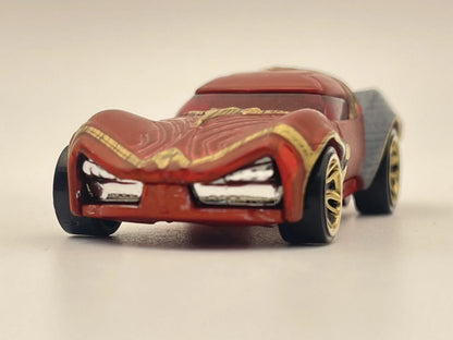 WONDER WOMAN, Hot Wheels 2016, Die cast DJM20, Czerwony, 1:64, Resoraki – zdjęcie 4