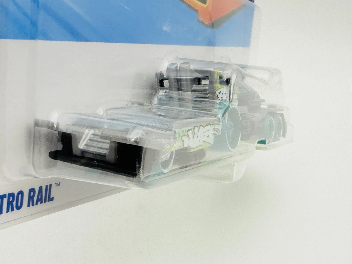 Nitro Rail Hot Wheels 1:64 Lokomotywa Blister Szary – zdjęcie 4