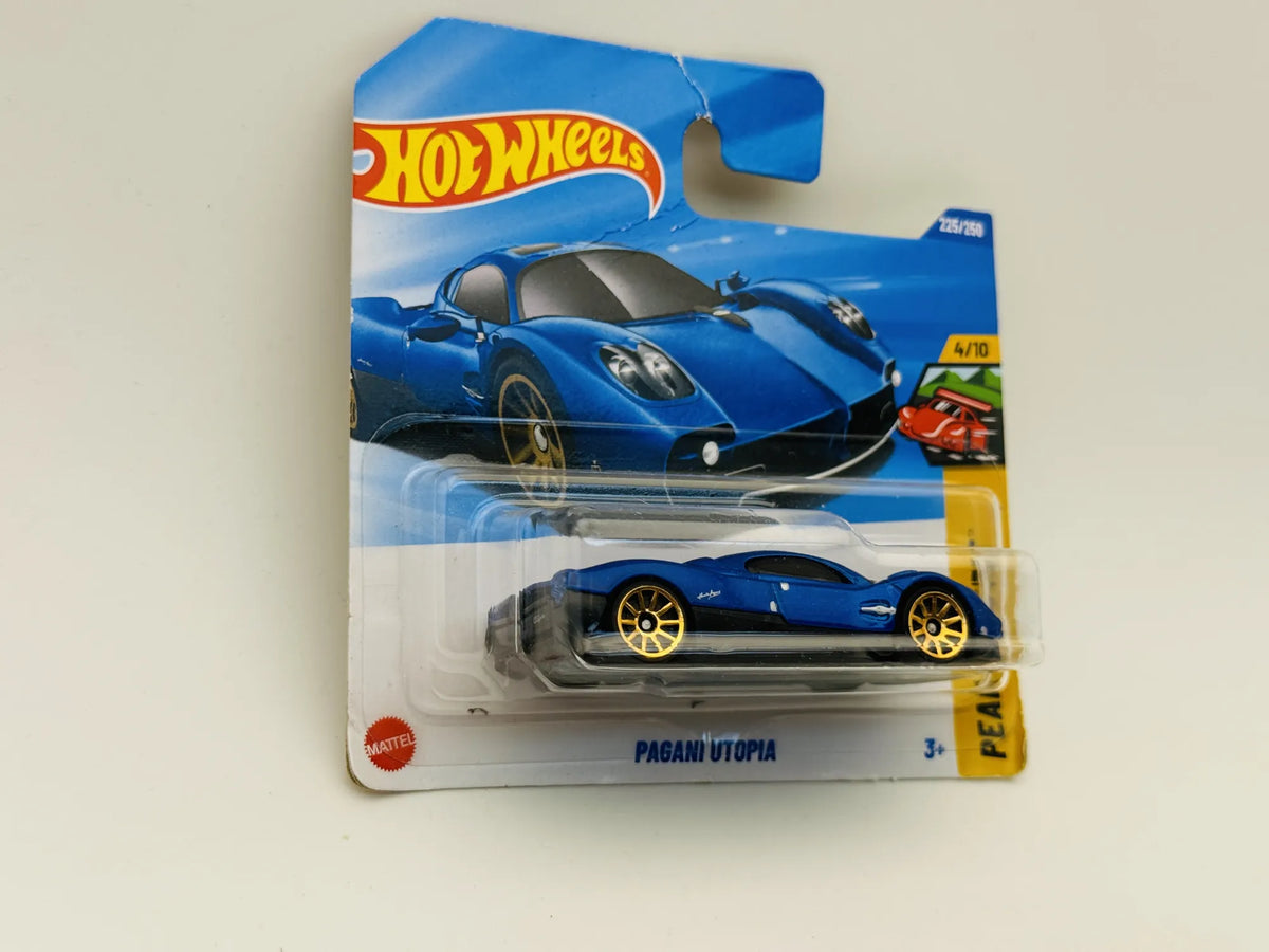Pagani Utopia Hot Wheels 2025 Peak Pursuit 1:64 Blister Niebieski – zdjęcie 4