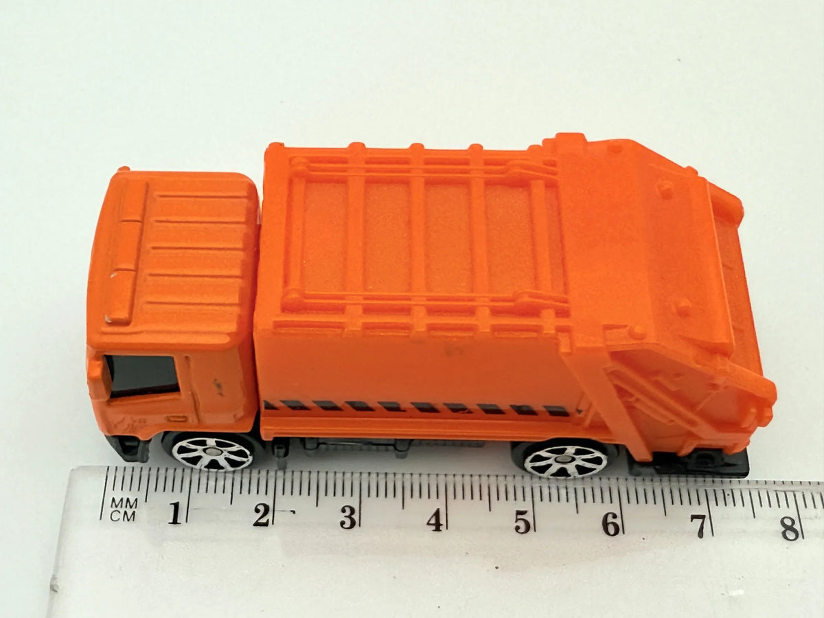 Garbage Truck (Śmieciarka), Maisto, Die cast, Resoraki, Pomarańczowy, 1:64 – zdjęcie 4