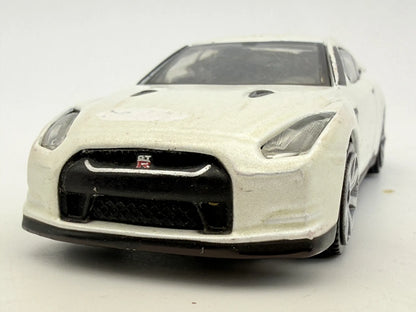 2009 NISSAN GT-R, Bburago 2009, Die cast 1143, Biały, 1:43, Resoraki – zdjęcie 4