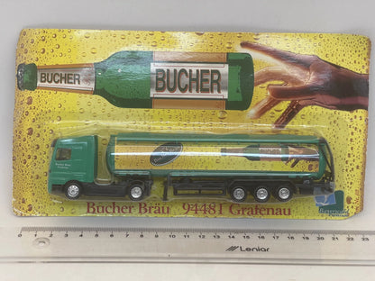 Mercedes-Benz Actros EKGB-Brauerein 1:87 Bucher Bräu Blister Zielony – zdjęcie 4