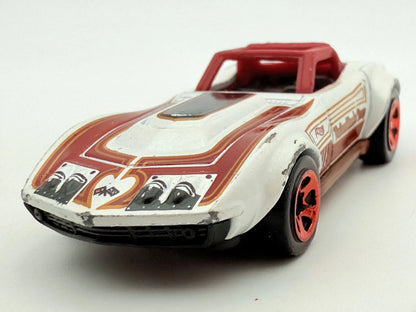 69 Corvette Racer Hot Wheels Biała 1:64 – zdjęcie 4