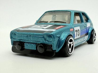 Honda Civic Custom Hot Wheels 2022 Niebieski 1:64 – zdjęcie 4
