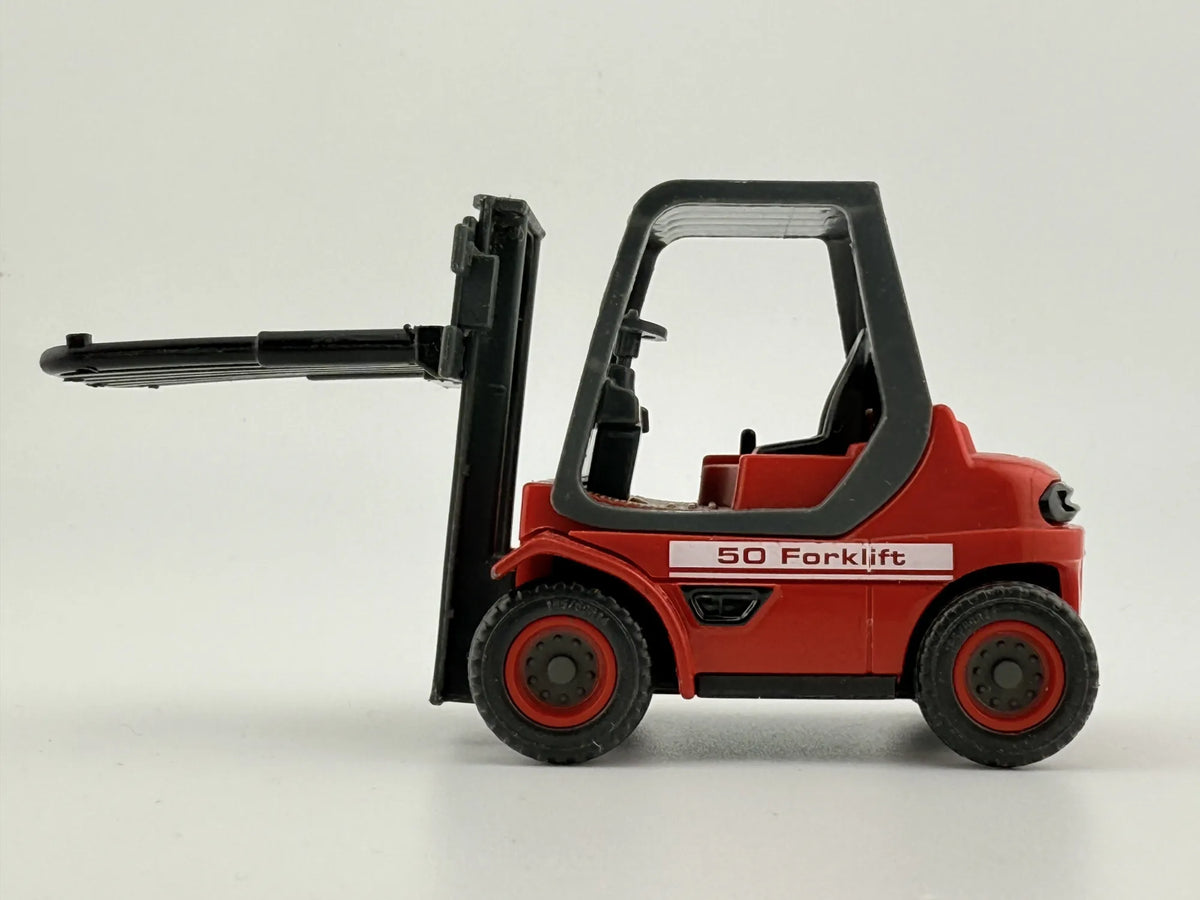 WÓZEK WIDŁOWY 50 FORKLIFT, Teama, Die cast, Czerwony, 1:32, Resoraki – zdjęcie 4
