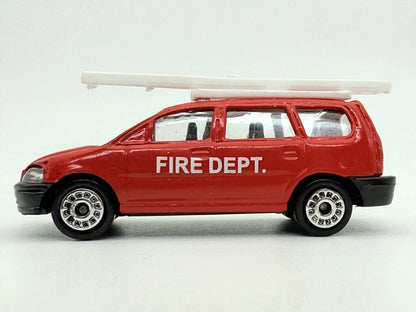 FIRE DEPT VAN, Straż Pożarna, Die cast, Resoraki, Czerwony, 1:64 – zdjęcie 4