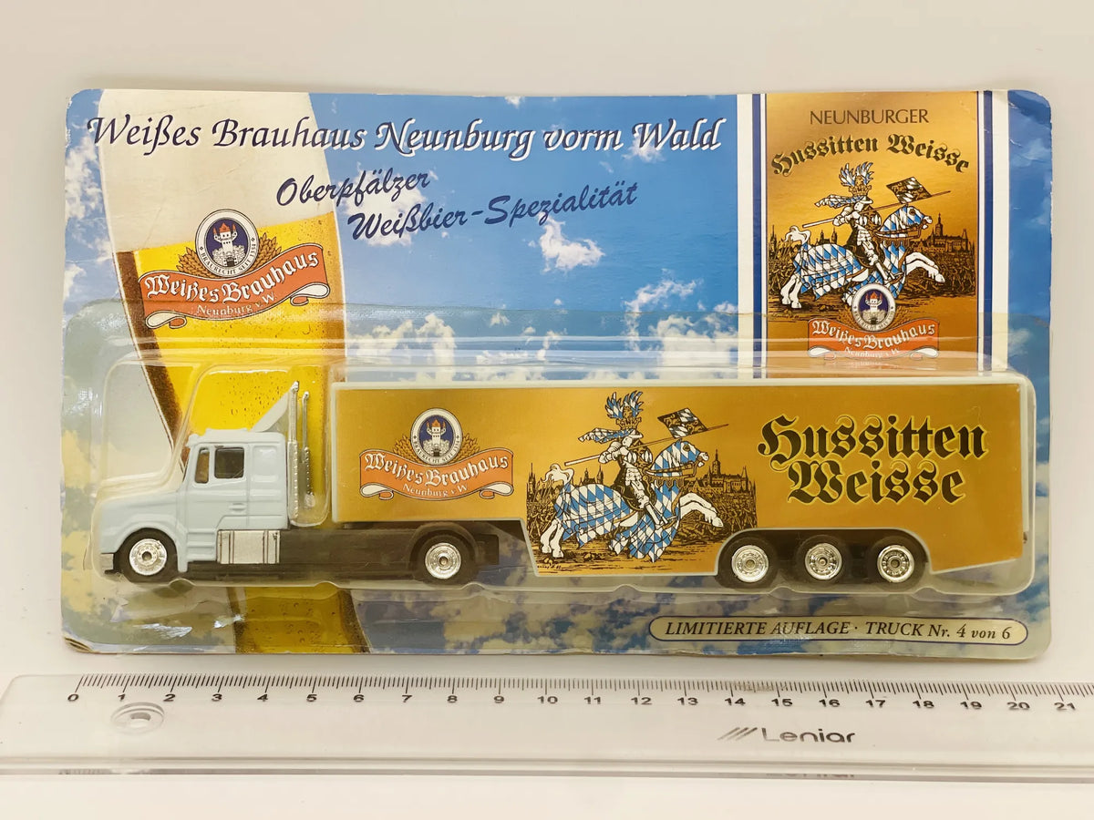 Freightliner DGD 1:87 Ciężarówka Promocyjna Weißes Brauhaus Blister Złoty – zdjęcie 4