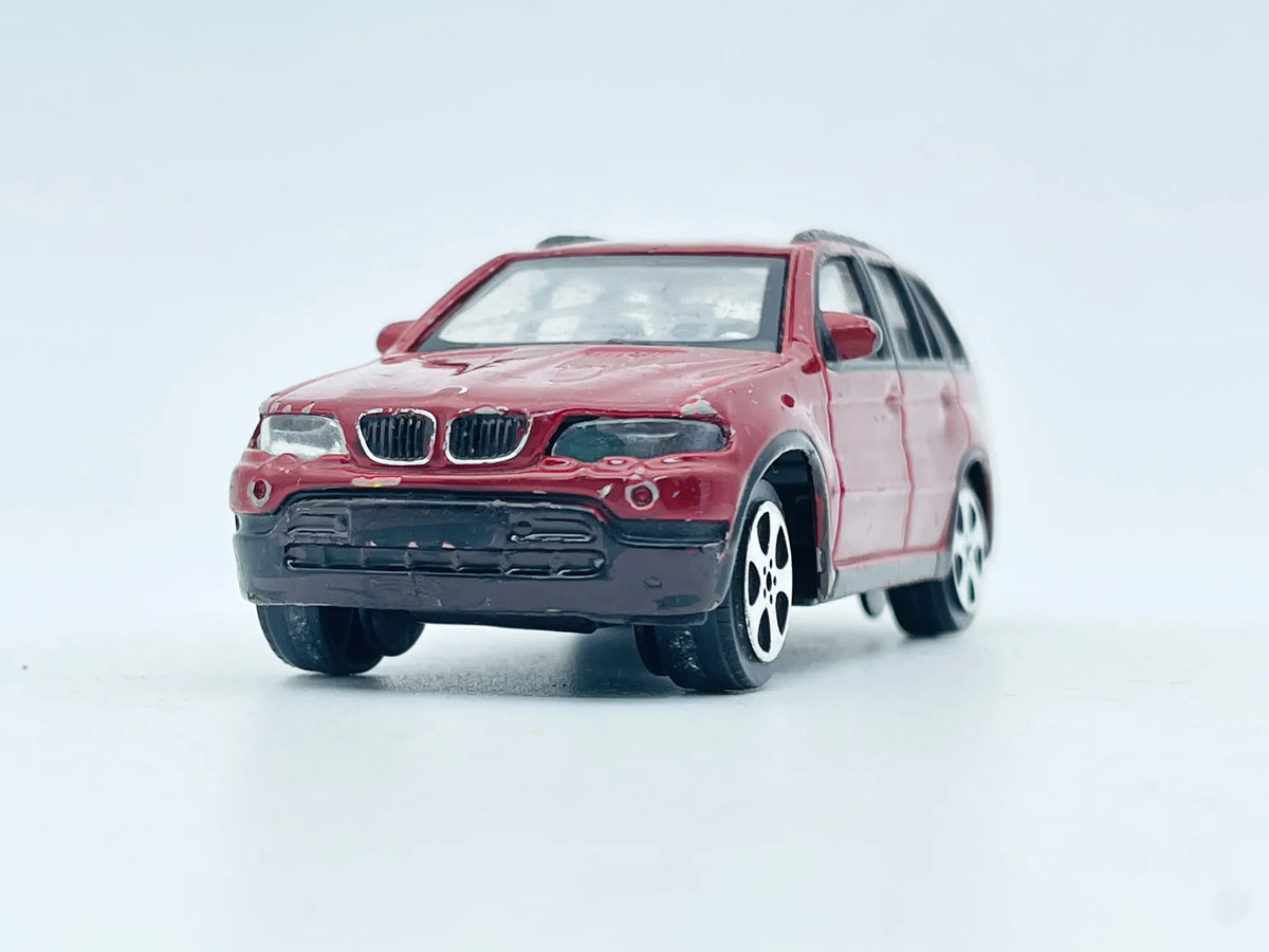 BMW X5, Bburago, Resoraki, Die cast, 1:43, Bordowy – zdjęcie 4