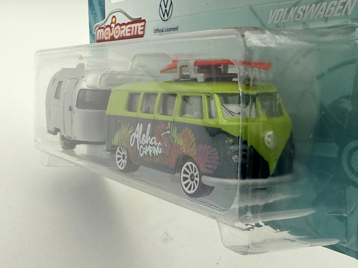 Volkswagen The Originals Trailer T1 The Originals Majorette Zielony 1:64 – zdjęcie 4