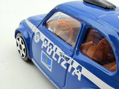 Fiat 500 Bburago Niebieski 1:43 – zdjęcie 4