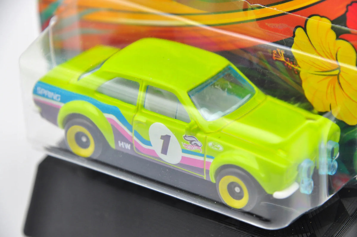 '70 Ford Escort Rs1600 Hot Wheels 2023 Zielony 1:64 – zdjęcie 4