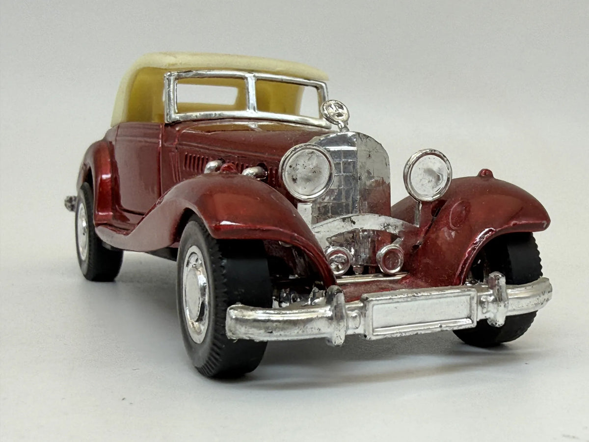 MERCEDES-BENZ 500K CABRIOLET, Yatming, Die cast NO.8502, Bordowy, 1:43 – zdjęcie 4