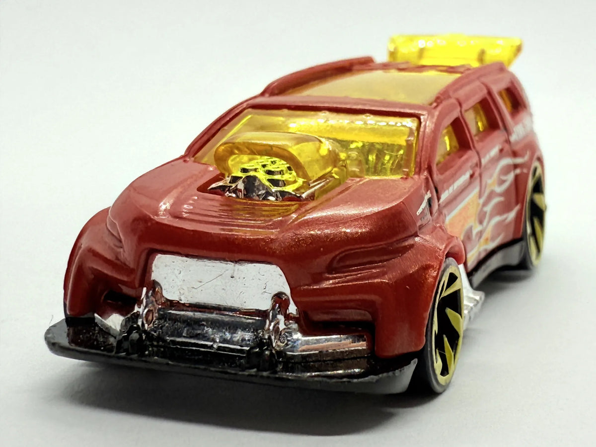 Nitro Tailgater Straż pożarna Hot Wheels 2014 Czerwony 1:64 – zdjęcie 4