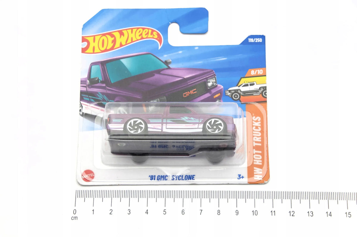 '91 GMC SYCLONE, Hot Wheels 2025, Resoraki, Die cast HYY60-N521 Fiolet 1:64 – zdjęcie 4