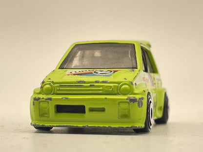 1985 HONDA CITY TURBO II, Hot Wheels 2017, Die cast FJV43, Zielony, 1:64 – zdjęcie 4