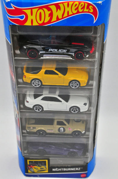 5 PACK HOT WHEELS "NIGHTBURNERZ", Hot Wheels 2022, Resoraki, 5 PAK, 1:64 – zdjęcie 4
