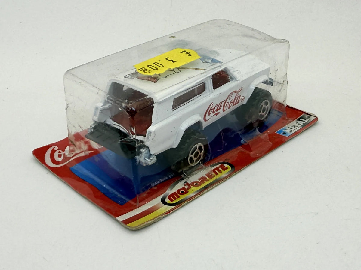 JEEP CHEROKEE Coca-Cola Majorette 1997 Biały 1:72 2xMetal – zdjęcie 4