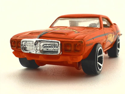 '69 Pontiac Firebird Mystery Models Hot Wheels 2012 Pomarańczowy 1:64 – zdjęcie 4