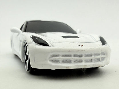 2014 CORVETTE STINGRAY, Maisto, Die cast, Biały, 1:64, Resoraki – zdjęcie 4