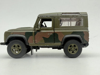 LAND ROVER DEFENDER WOJSKOWY, Welly, Die cast 42392, Zielony 1:36, Resoraki – zdjęcie 4