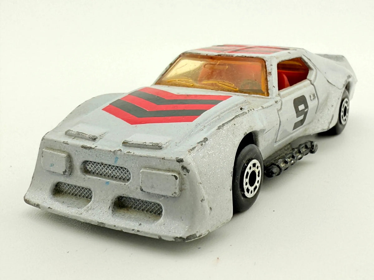 AMX PRO-STOCKER Matchbox '70 Srebrny 1:64 Made in Macau – zdjęcie 4