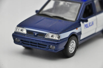 POLONEZ CARO PLUS POLICJA Welly 1:43 Niebiesko-Biały – zdjęcie 4