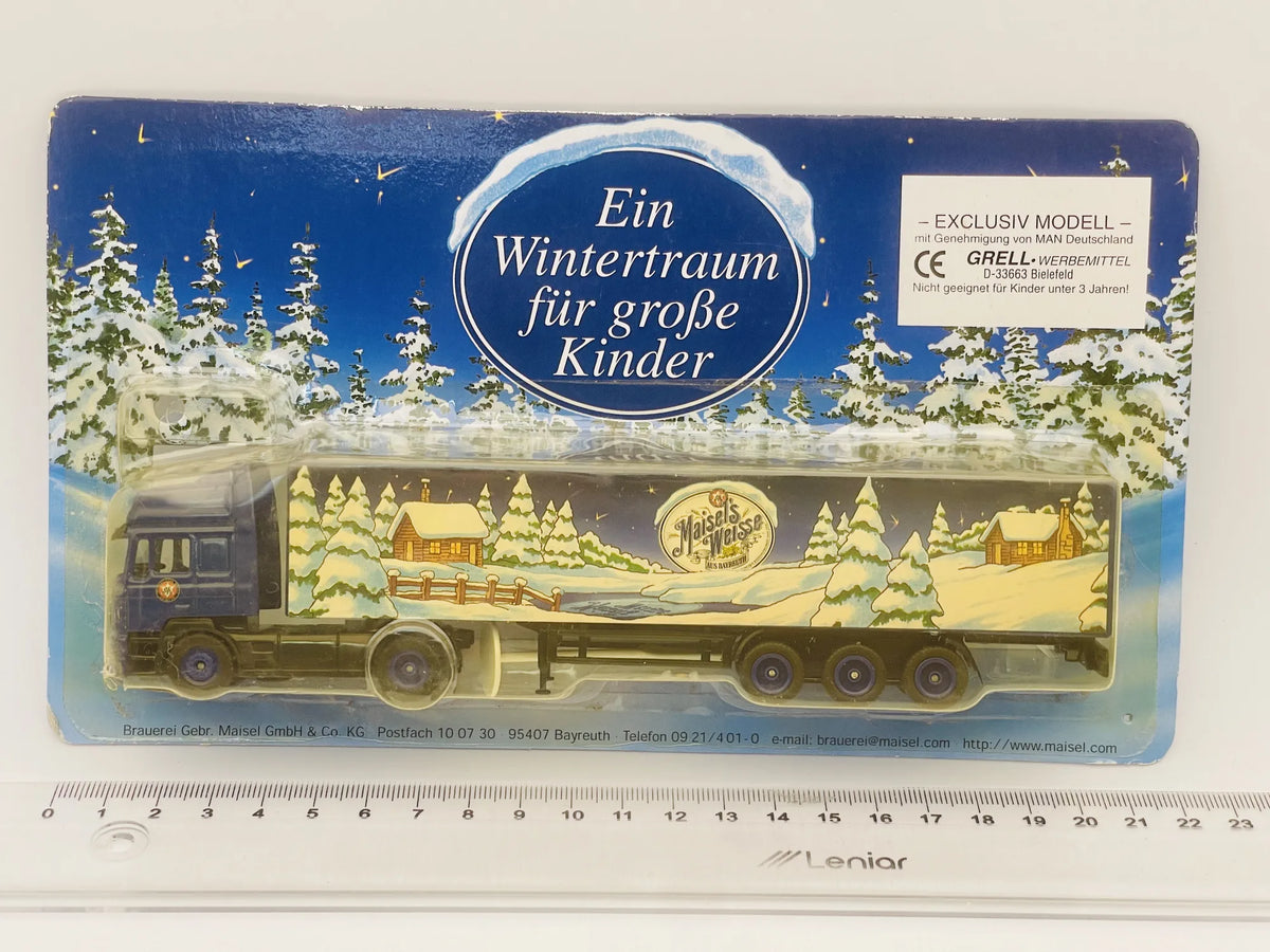 MAN Grell 1:87 Ciężarówka Promocyjna Maisel's Weisse Blister Niebieski – zdjęcie 4