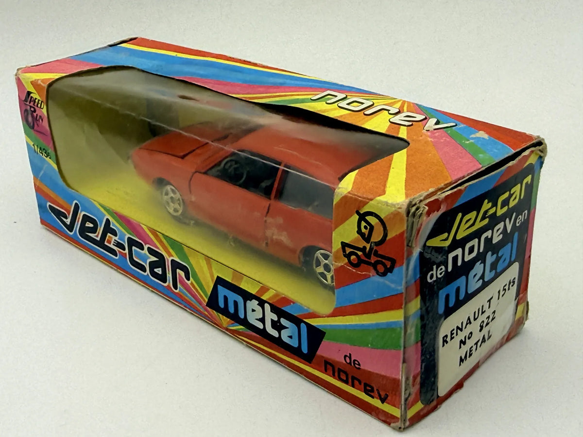 RENAULT 15 TS Jet Car Norev 1971 Czerwony 1:43 Made in France – zdjęcie 4