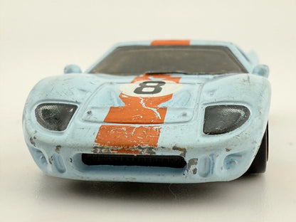FORD GT-40, Hot Wheels 1999-2019, Die cast GHC55, Błękitny, 1:64, Resoraki – zdjęcie 4