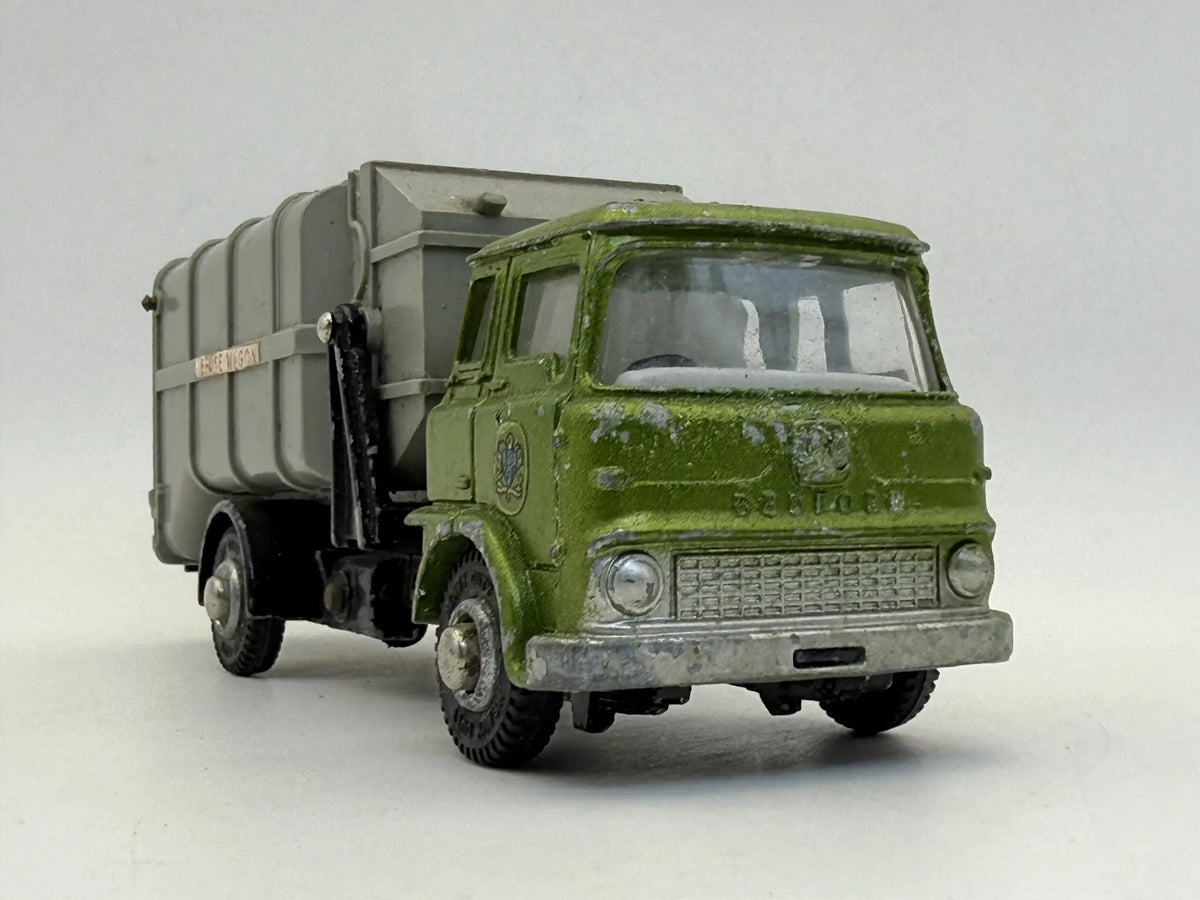 Bedford Tk Refuse Wagon Dinky Toys 1966 Szary 1:43 Made in United Kingdom – zdjęcie 4