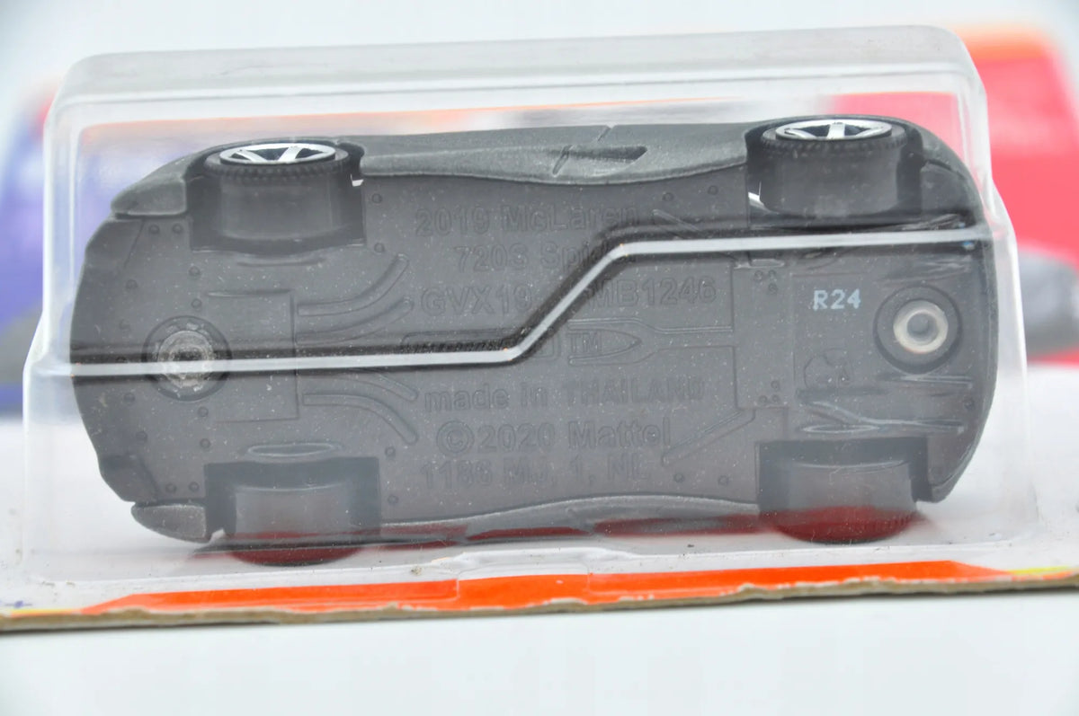 2019 Mclaren 720S Spider Mainline Matchbox 2019 Czarny 1:64 – zdjęcie 4