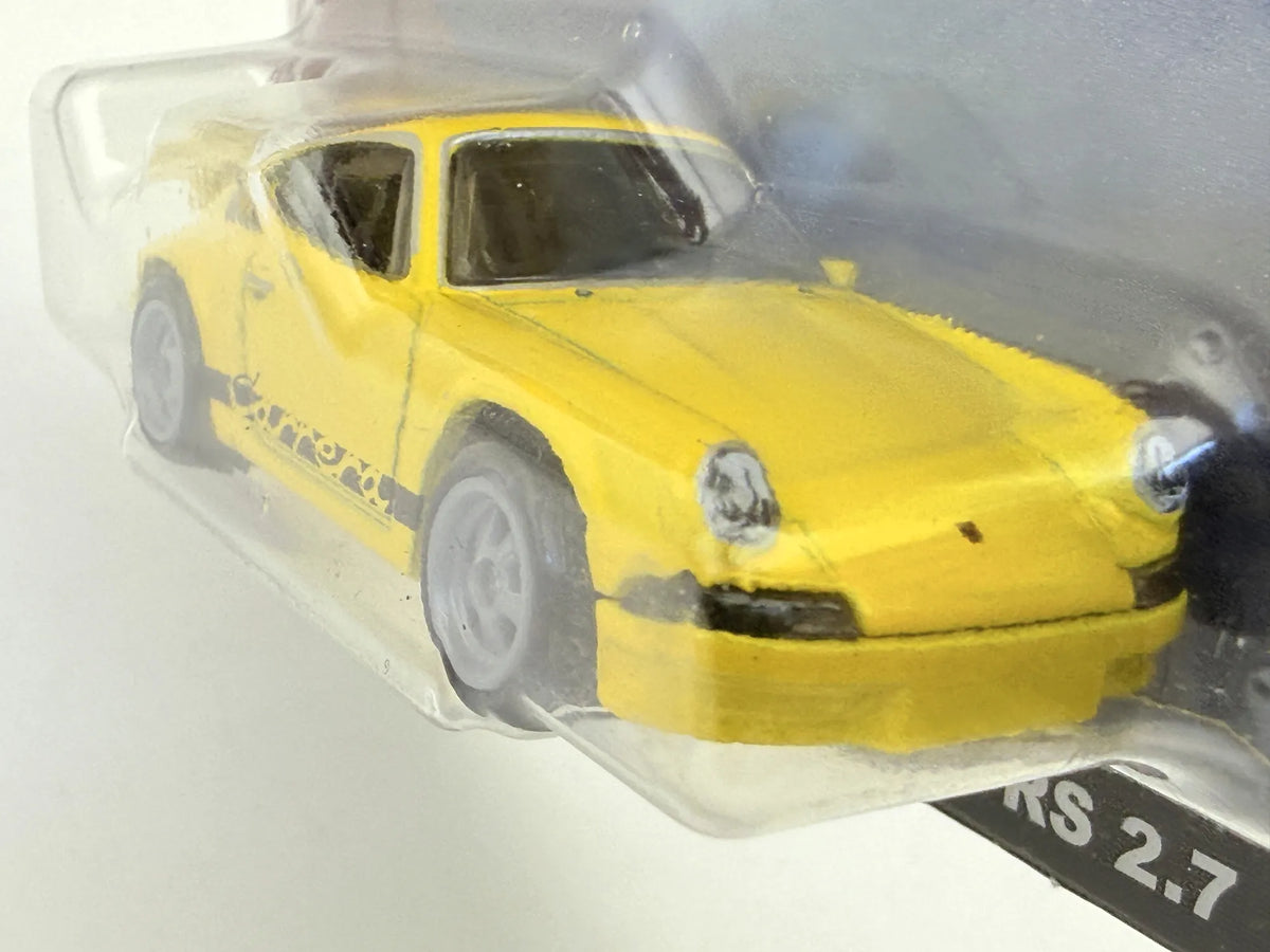PORSCHE 911 CARRERA RS 2.7 Car Culture Hot Wheels 2024 Żółty 1:64 Premium – zdjęcie 4