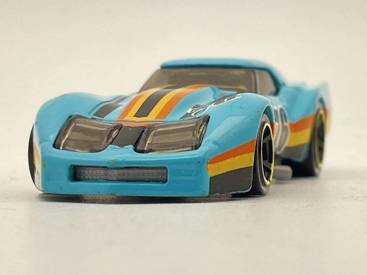 CHEVROLET CORVETTE, Hot Wheels 2012, Die cast W8304, Turkus. 1:64, Resoraki – zdjęcie 4