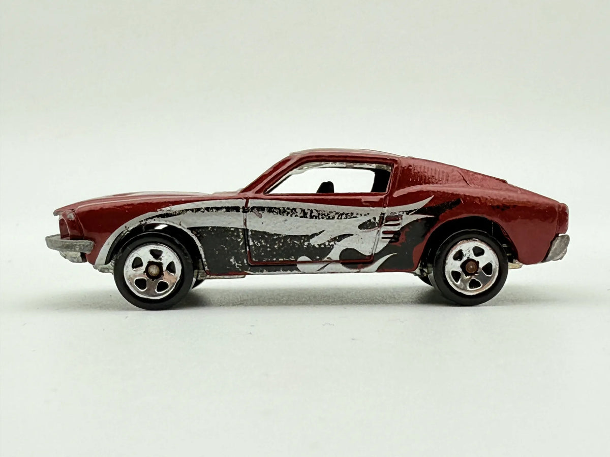 1968 CUSTOM MUSTANG, Hot Wheels 2002, Metal Metal, Die cast, Czerwony, 1:64 – zdjęcie 4