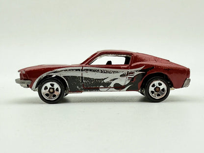 1968 CUSTOM MUSTANG, Hot Wheels 2002, Metal Metal, Die cast, Czerwony, 1:64 – zdjęcie 4