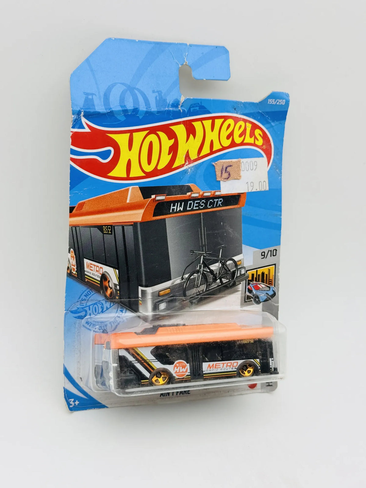 Ain't Fare Hot Wheels 2020 HW Metro 1:64 Autobus Blister Szary – zdjęcie 4