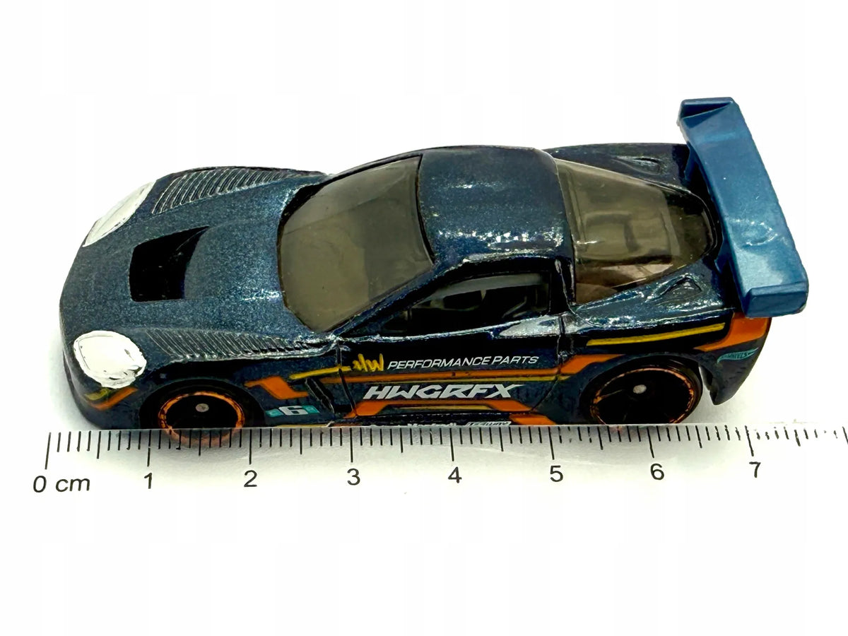 Corvette C6.R Mainline Hot Wheels Niebieski 1:64 – zdjęcie 4