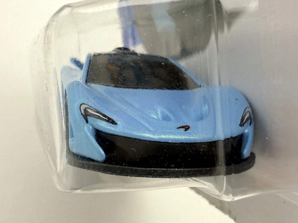 MCLAREN P1, QUARTER MILE HEROES Hot Wheels 2024 Błękitny 1:64 – zdjęcie 4