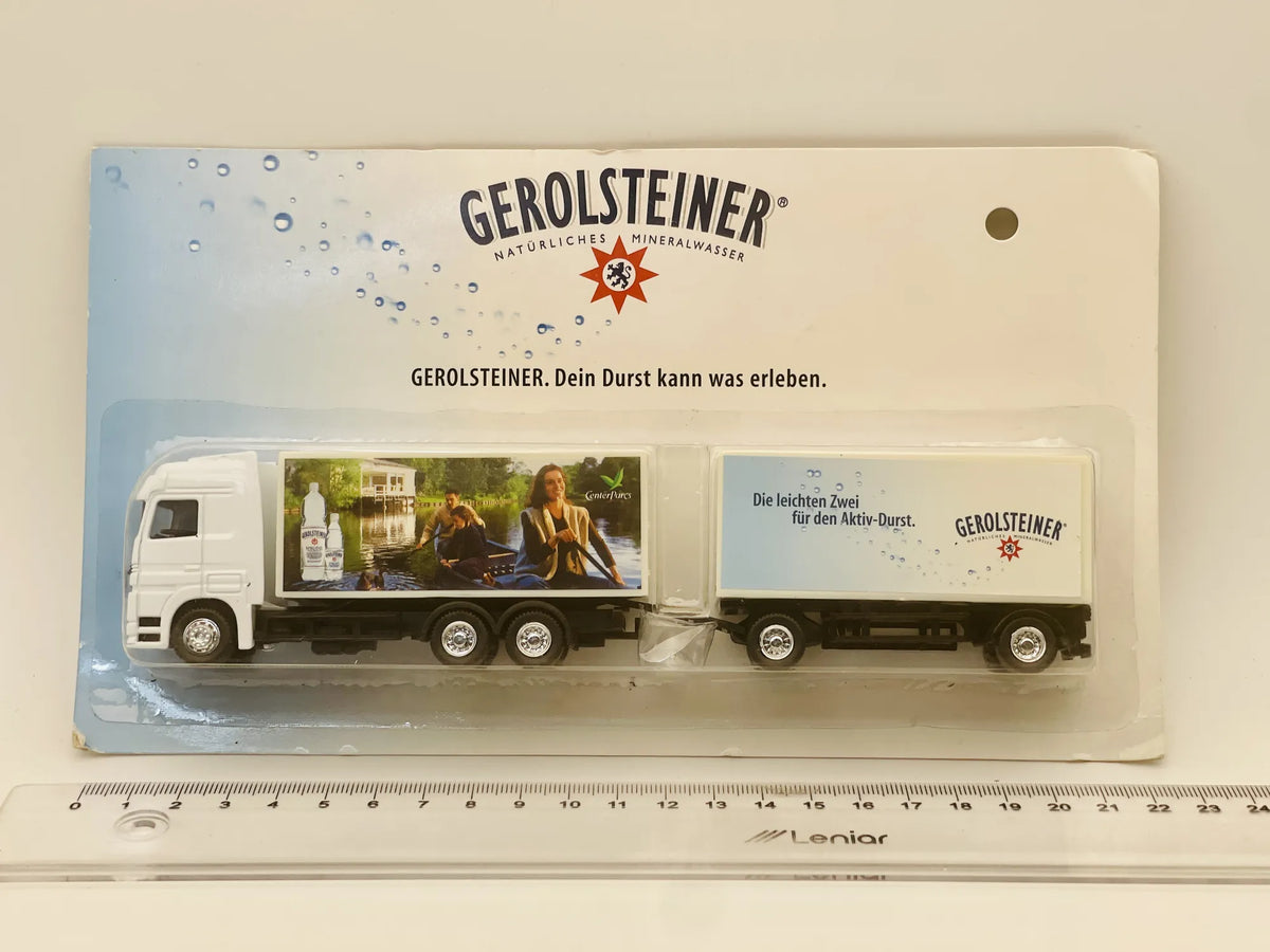 Mercedes-Benz Actros Hümmer 1:87 GEROLSTEINER Biały Blister Promocyjny – zdjęcie 4