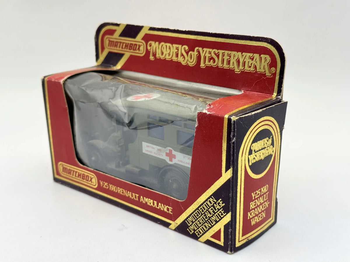 Y-25 1910 Renault Ambulance Matchbox 1986 Zielony 1:43 Made in England – zdjęcie 4