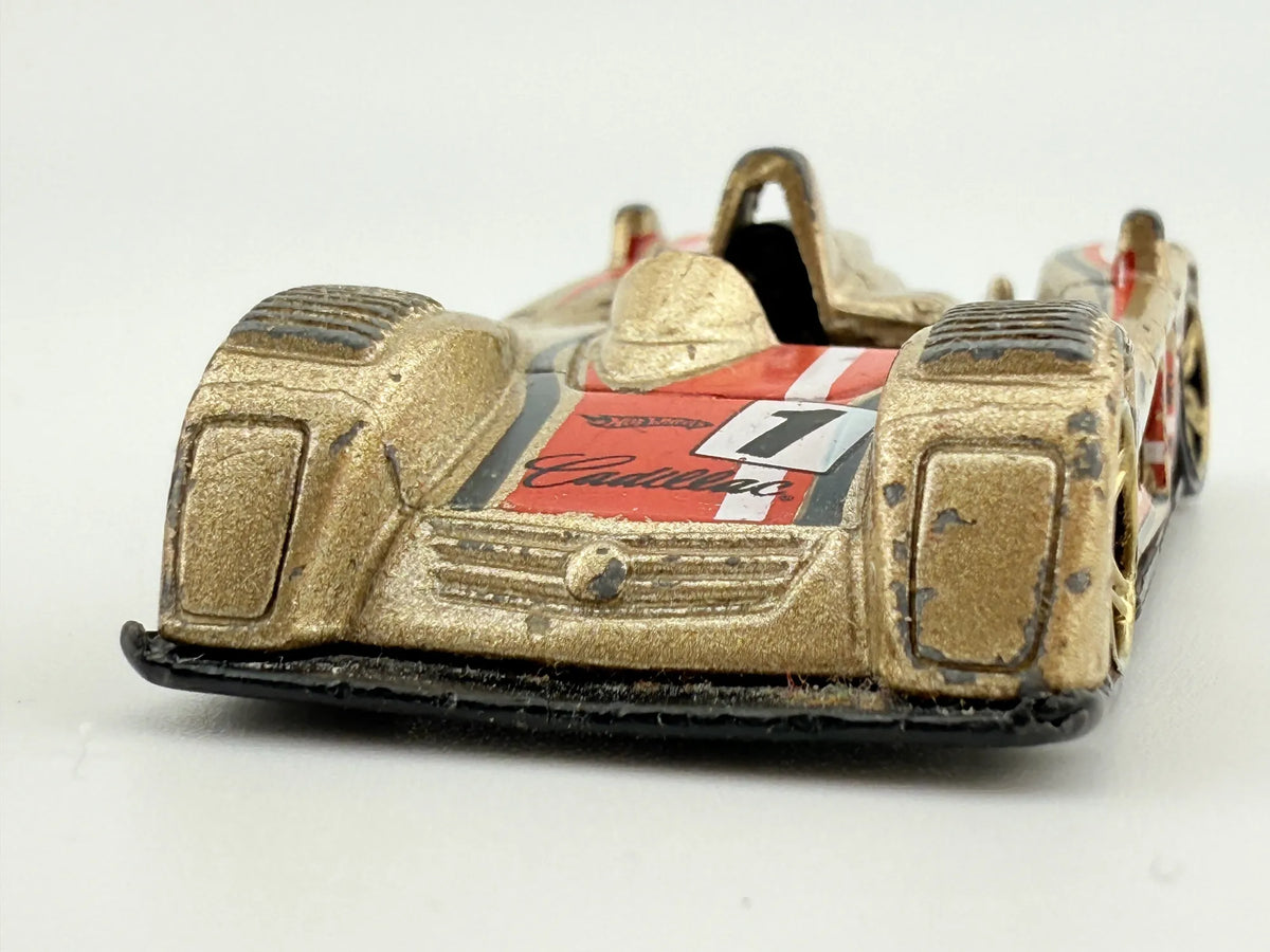 CADILLAC LMP, Hot Wheels 2000, Die cast GMT94, Złoty, 1:64, Resoraki – zdjęcie 4