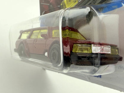 Volvo 240 Drift Wagon HW Drift Hot Wheels 2022 Bordowy 1:64 – zdjęcie 4