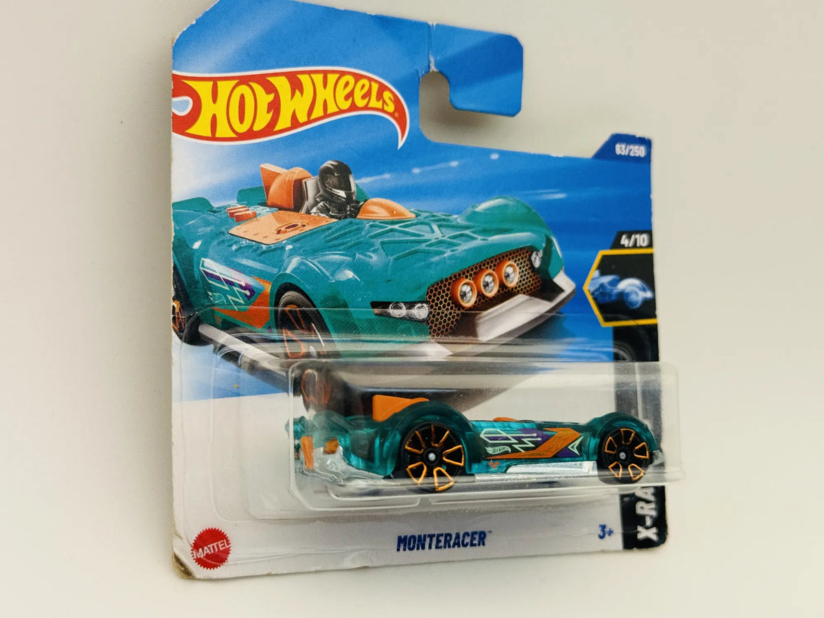 Monteracer Hot Wheels 2025 X-Raycers 1:64 Blister Turkusowy – zdjęcie 4