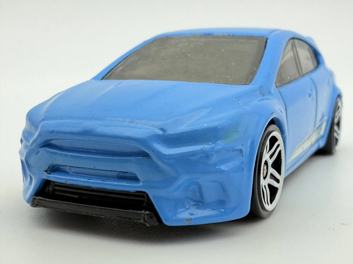 FORD FOCUS RS, Hot Wheels 2016, Resoraki, Die cast DHP07, Niebieski, 1:64 – zdjęcie 4