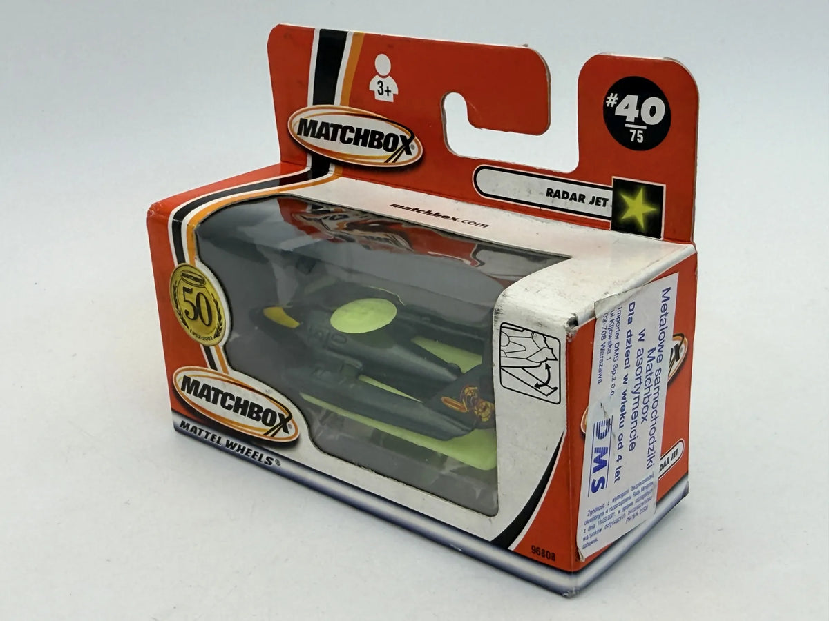 Samolot RADAR JET 50th Anniversary Matchbox 2002 Zielony 1:64 – zdjęcie 4