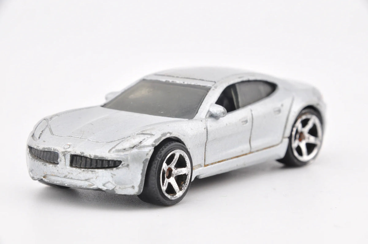 Fisker Karma, Matchbox 2010, Die cast Resoraki, Srebrny, 1:64 – zdjęcie 4