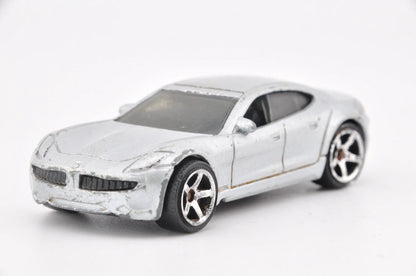Fisker Karma, Matchbox 2010, Die cast Resoraki, Srebrny, 1:64 – zdjęcie 4