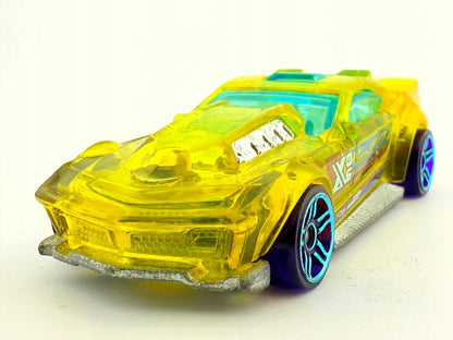 X-STEAM, Hot Wheels 2016, Resoraki Die cast DTY12, Żółty Przeźroczysty 1:64 – zdjęcie 4