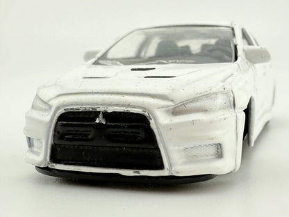 MITSUBISHI LANCER EVOLUTION, Bburago, Die cast 11524, Biały, 1:64, Resoraki – zdjęcie 4